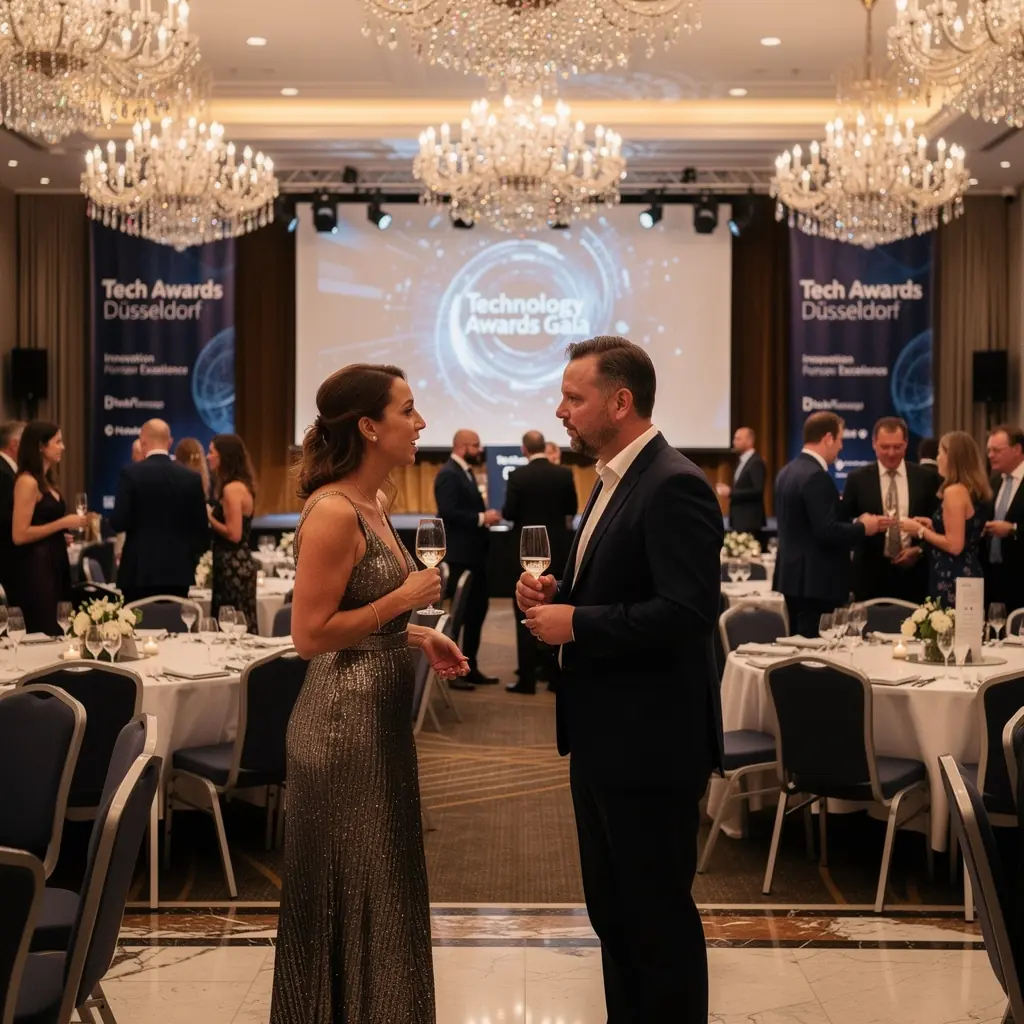 Eine Nahaufnahme von einem Laptop, der während einer Konferenz für Notizen und Recherchen verwendet wird.